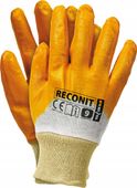rękawice robocze / pomarańczowe / rozmiar: 9 - l / reconit-y9 - 10 szt.