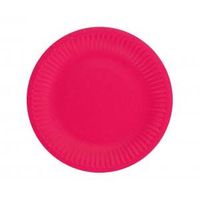 talerzyki papierowe magenta 18 cm 6 szt