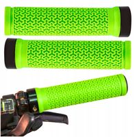 CHWYTY ROWEROWE SKRĘCANE GRIPY RĄCZKI DO ROWERU MTB KIEROWNICY 2SZT ZIELONE