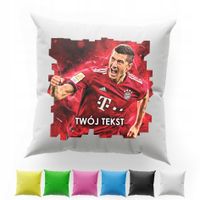 POSZEWKA Z NADRUKIEM BAWEŁNIANA 40x40CM - LEWY LEWANDOWSKI ROBERT PIŁKA
