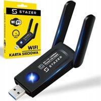 KARTA SIECIOWA WIFI USB ADAPTER 2x ANTENA DUAL BAND 5GHZ 2.4GHZ 1200 MBPS