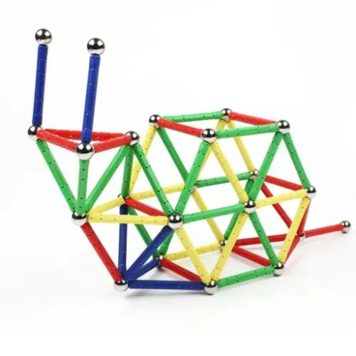 KLOCKI MAGNETYCZNE KULKI SŁUPKI ZESTAW XXL 250el. na Arena.pl