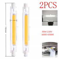 R7S Halogen lamps Dimmable COB LED Lamp 6000K 30W 118*13mm 230V 2 szt