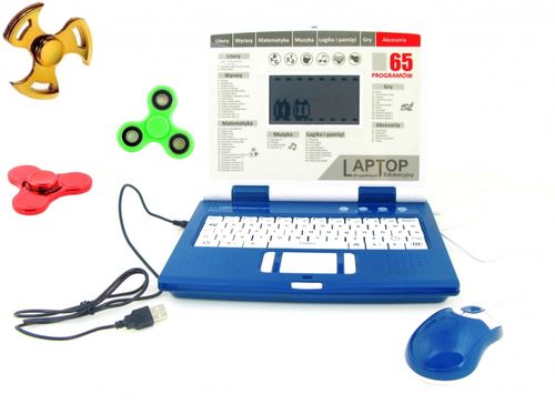 LAPTOP EDUKACYJNY 65 PROGRAMÓW Z USB PL + SPINNER GRATIS na Arena.pl