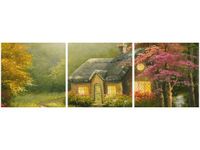 60 90CM OBRAZ 3 ELEM WIECZOREM STRUMYKIEM ŚCIENNY DRUK PŁÓTNO