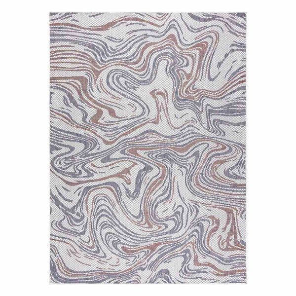 RUG/LU/VINEA/WAVES/CREAM+BLUE/80x150 zdjęcie 1