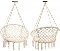 Huśtawka ogrodowa ażurowa fotel wiszący bocianie gniazdo