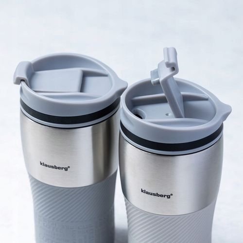 Kubek termiczny 320ml KLAUSBERG szary KB-7626 na Arena.pl