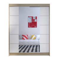 Szafa przesuwna Camino V z lustrem 150cm - SONOMA/BIAŁY