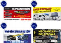 BANER skup sprzedaż zamiana samochodów aut 1x2m