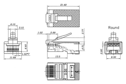 Goobay 93829 RJ45 plug, CAT 6 STP shielded na Arena.pl