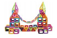 KLOCKI MAGNETYCZNE PANELE NEODYMOWE 76 EL DUŻY ZESTAW EDUKACYJNY DLA DZIECI