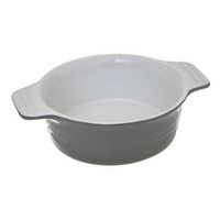 Naczynie gliniane okrągłe szare