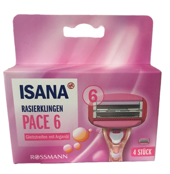 Isana Pace 6 wkłady do maszynki 4 szt. zdjęcie 1