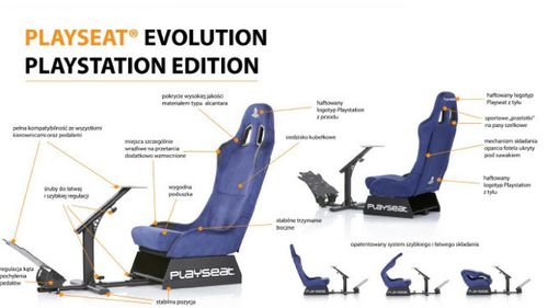 Fotel dla gracza Playseat Evolution PlayStation Edition na Arena.pl
