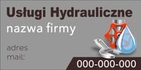 BANER REKLAMA 200x100 cm USŁUGI HYDRAULICZNE Twoje LOGO firma Wyprzedaż