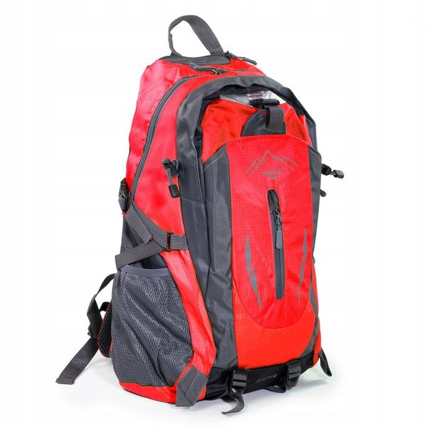 PLECAK TURYSTYCZNY 40L WYCIECZKOWY TREKKINGOWY PODRÓŻNY W GÓRY CZERWONY zdjęcie 6
