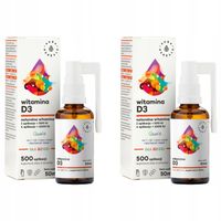 2x AURA HERBALS Witamina D3 Dla Dzieci MCT 50ml