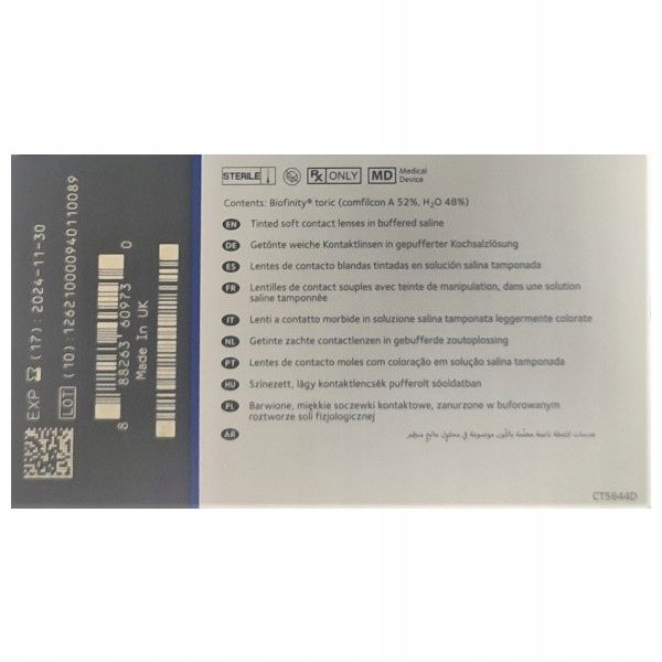 Soczewki Biofinity Toric - 3 sztuki zdjęcie 7