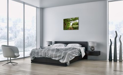 Obraz Na Płótnie - Las Pole Droga - 70X50 Cm - Aa70X50-2637 na Arena.pl