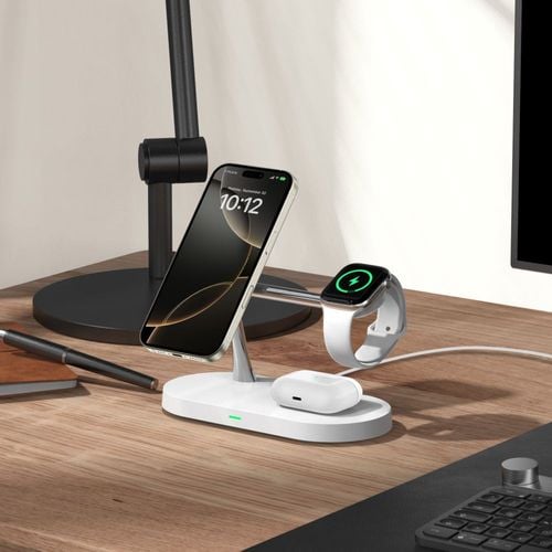 tech-protect a12 3in1 magnetic magsafe wireless charger white na Arena.pl