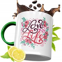 Kubek Zielony Na Walentynki Dla Zakochanych Z Nadrukiem Ze Zdjęciem