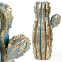 Wazon Złoty na Kwiaty Kompozycje Kwiatowe Dekoracje Figurka Kaktus