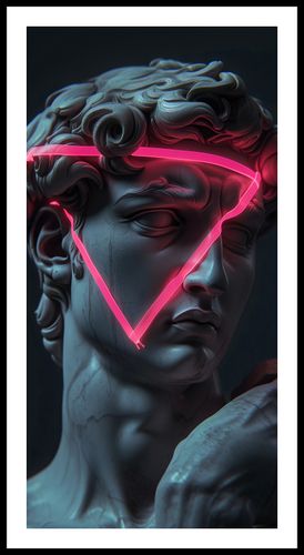Plakat 50x100cm Neonowy Renesans na Arena.pl