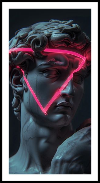 Plakat 50x100cm Neonowy Renesans zdjęcie 3