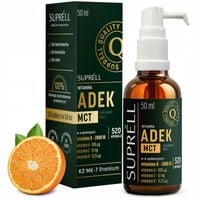 ADEK Witamina ADEK w kroplach XXL aż 50 ml WIT A D3 2000 E K2 MK7 Odporność
