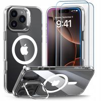 2 x PRZEZROCZYSTE ETUI CASE COVER DO MAGSAFE NA IPHONE 16 PRO + 2-PAK SZKŁO