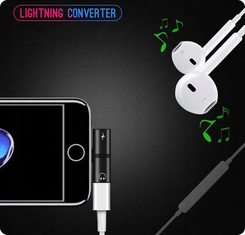 Adapter 2in1 Lightning 8pin splitter przejściówka 2inOn na Arena.pl