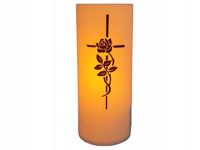 WKŁADY LED do zniczy z efektem płomienia PAKIET 6 szt TUBY + BATERIE