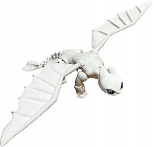 FLEXI Szczerbatek BIAŁA FURIA Toothless Jak wytresować Smoka - TIK TOK na Arena.pl