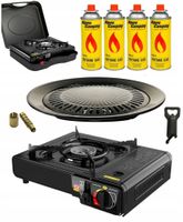 Kuchenka turystyczna gazowa 4 kartusze gaz + grill