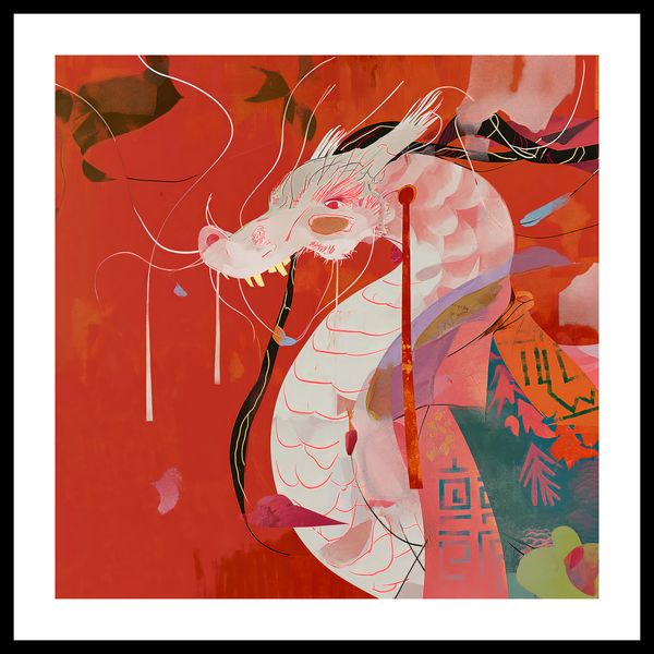 Plakat 60x60cm Orientacyjny Smok zdjęcie 3