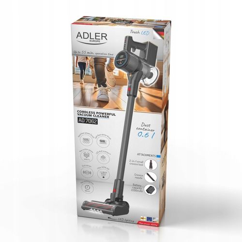 ODKURZACZ PIONOWY BEZPRZEWODOWY 31 kPa 400W HEPA Elektroszczotka LED na Arena.pl