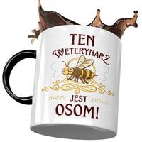 Kubek Czarny Weterynarza Ten Weterynarz Jest Osom Z Nadrukiem Ze Zdjęciem