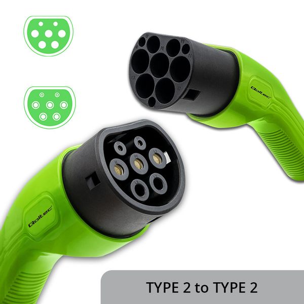 Qoltec Kabel EV Typ 2 do ładowania samochodu | 22kW | 32A | 5m zdjęcie 7