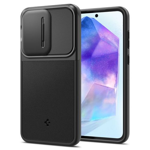 Etui Spigen Optik Armor DO Samsung Galaxy A55 5G Ochrona Aparatu Czarne na Arena.pl