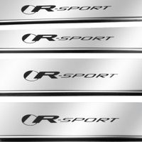 Listwa progowa JAGUAR XF MK2 R SPORT Stal nierdzewna 304 połysk z czarnymi