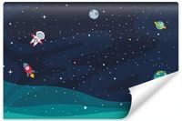 Fototapeta Do Pokoju Dzieci KOMOS Planety Gwiazdy Astronauta 135cm x 90cm