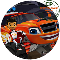 Opłatek na tort Blaze i Megamaszyny