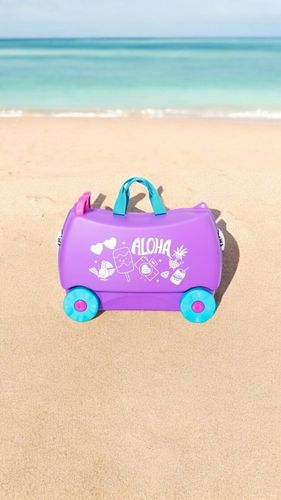 Walizka kabinowa dla dzieci jeżdżąca podróżna jeździk MAGIC TRAVEL HOLIDAY na Arena.pl