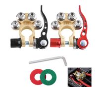 Klemy zaciskowe do akumulatora 6V, 12V, 24V - komplet