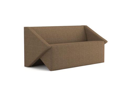 Sofa Linara 128cm brązowa jasna  D2 na Arena.pl