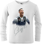 Koszulka z długim rękawem - Cristiano Ronaldo z autografem