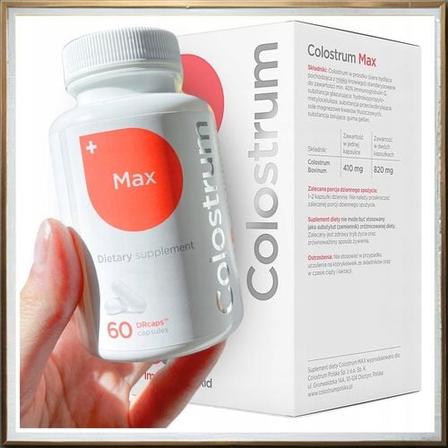 Suplement Diety Colostrum MAX LR500mg W Tabletkach 60 Tabletek Kapsułek na Arena.pl