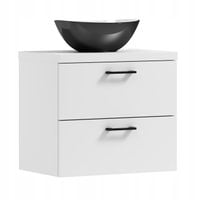 Szafka łazienkowa wisząca LUNA 60 biała z umywalką Eliza C (W2)