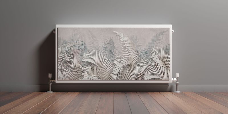 Osłona MAGNETYCZNA Kaloryfera Liście Palmy Natura Rośliny 120cm x 60cm zdjęcie 3